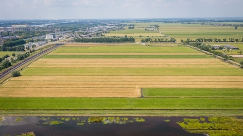 Luchtfoto van de plek voor Sliedrecht-Noord