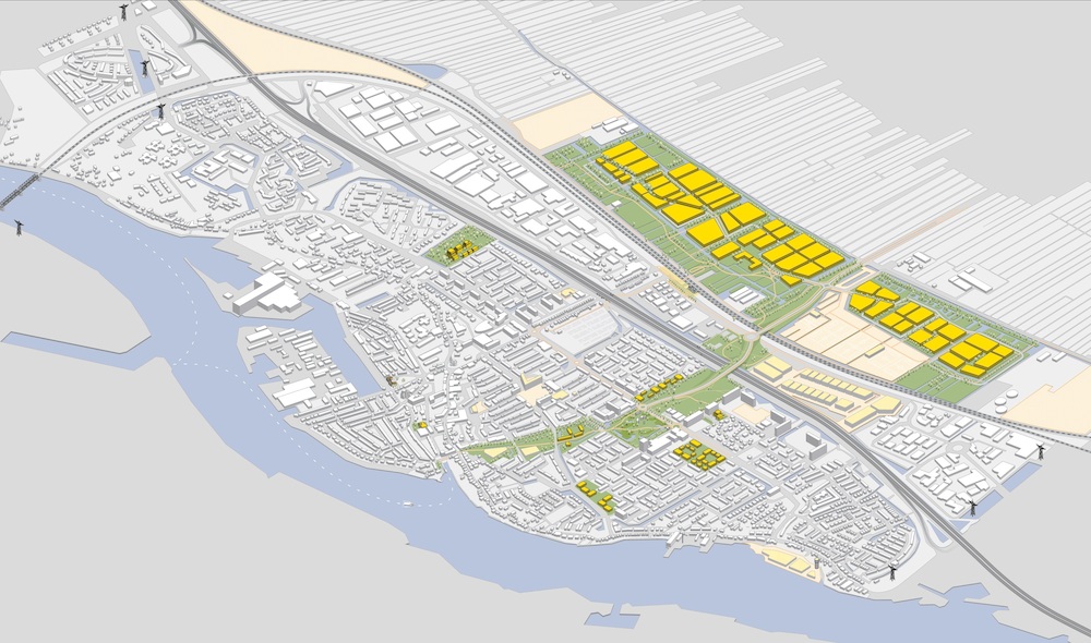Plattegrond van Sliedrecht Bouwt