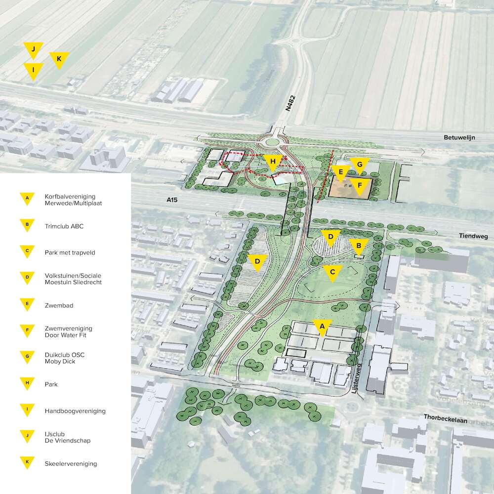 Tekening Noord-Zuidverbinding