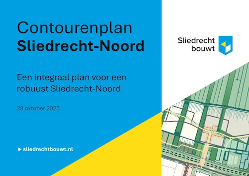 Voorblad contourenplan Sliedrecht-Noord
